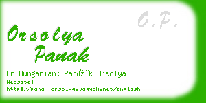 orsolya panak business card